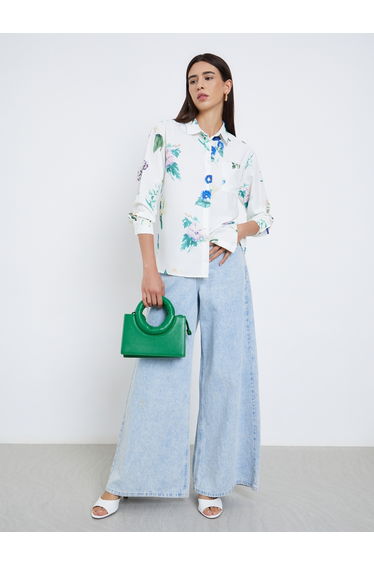 Floral Print Long Sleeve Shirt