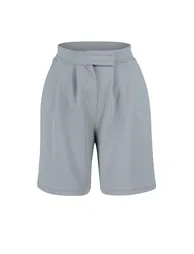 Gray Pleated Velcro Closure Shorts & Bermuda - 6