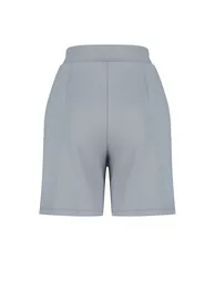 Gray Pleated Velcro Closure Shorts & Bermuda - 7