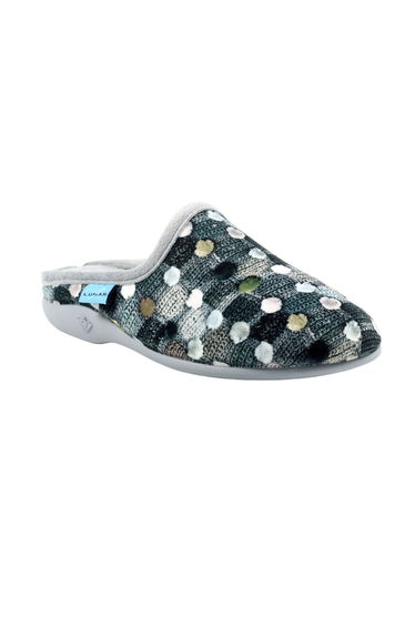 Lunar Womens/Ladies Crackle Slippers - Grey