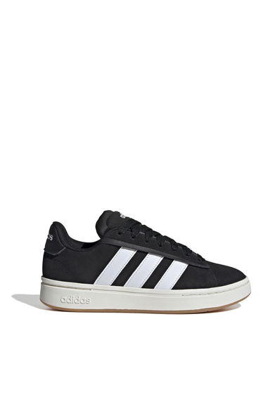 Adidas Womens/Ladies Grand Court Alpha Leather Cloudfoam Trainers - Black/White/Gum