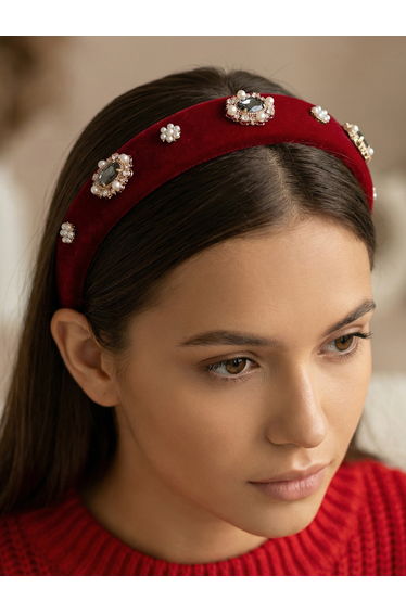 Faux Pearl Embellished Headband