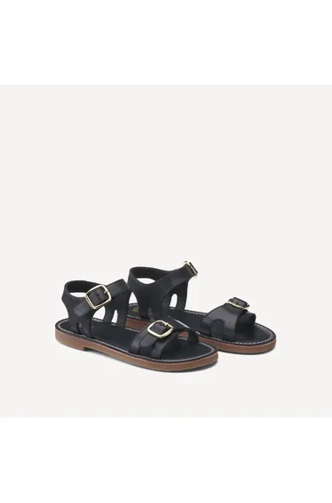 Kids Leather Buckled Sandals