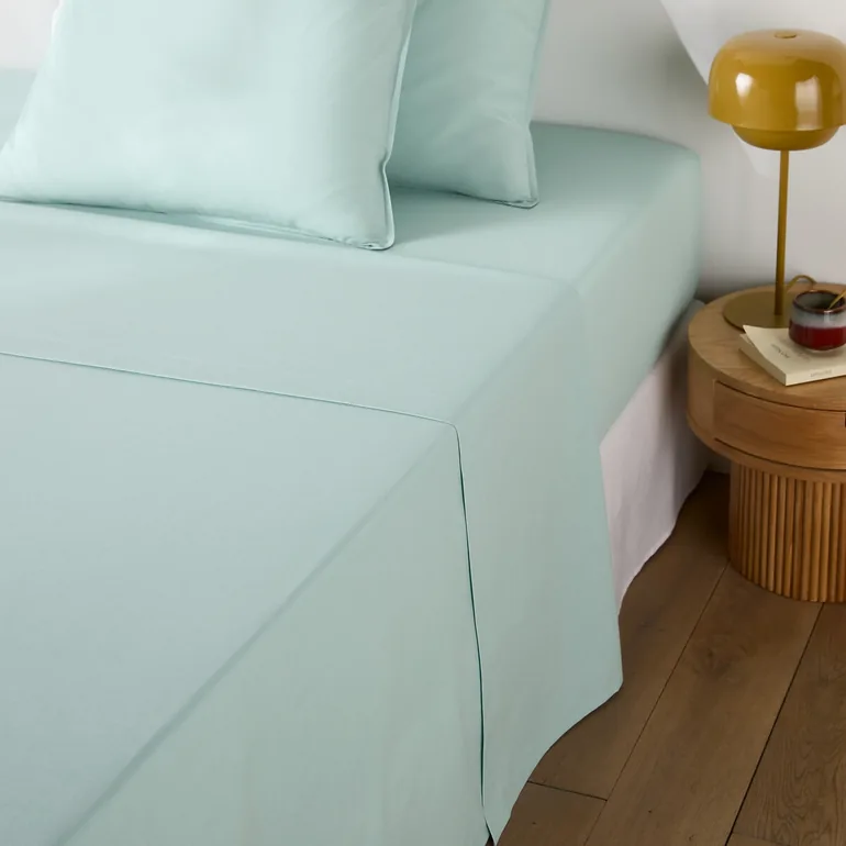 Scenario Plain Washed Cotton Flat Sheet - 1