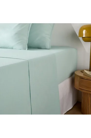 شرشف سرير سادة بقطن مغسول