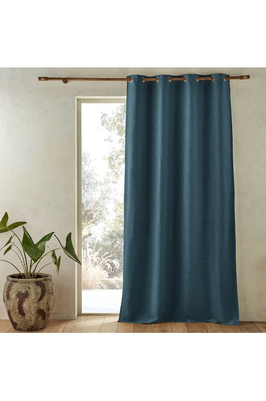Colin Pure Linen Blackout Curtain with Eyelets