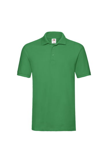 Fruit of the Loom Mens Premium Pique Polo Shirt - Kelly Green