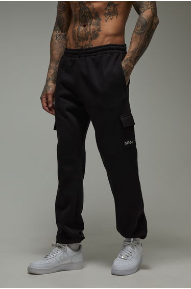 Tall Man Active Regular Fit Cargo Jogger - black