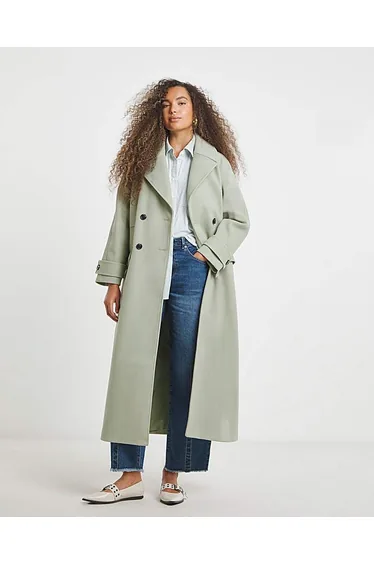 Sage DB Faux Wool Coat