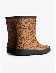 Hunter Kids First Leopard Print Wellington Boots in Brown - 2