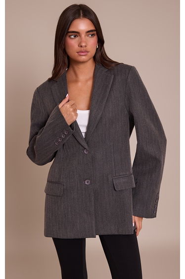 Charcoal Boyfriend Premium Blazer