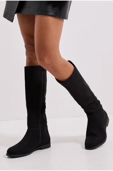 Karla Flat Knee High Boots