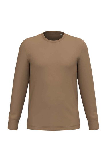 Native Spirit Unisex Adult Eco Friendly Long-Sleeved T-Shirt - Dark Camel