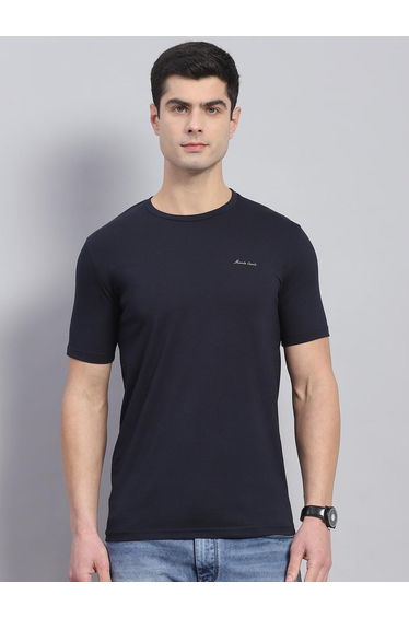 Slogan Print Round Neck Short Sleeve T-Shirt