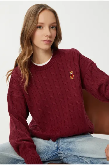 ISTANBUL Embroidered Hair Braid Sweater