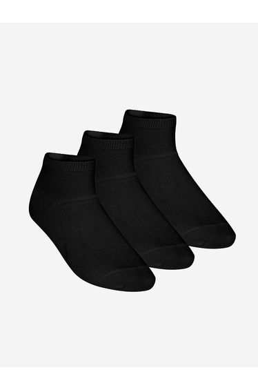 Zeco Kids School Trainer Socks (3 Pack) in Black