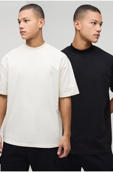 2 Pack Oversized Heavyweight T-shirts - multi