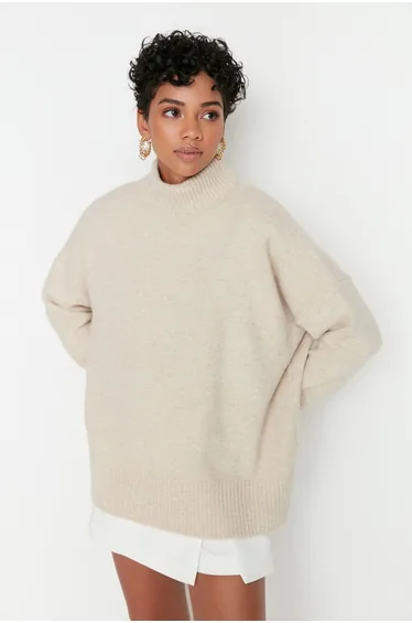 Sweater - Beige - Regular fit