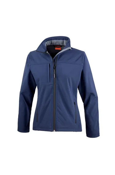 Result Womens/Ladies Classic Soft Shell Jacket - Navy