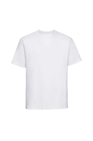 Russell Mens Classic Combed Cotton Heavyweight T-Shirt - White