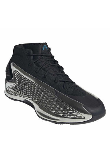 Adidas Mens Anthony Edwards Metallic Accents Lace Up Basketball Shoes - Core Black
