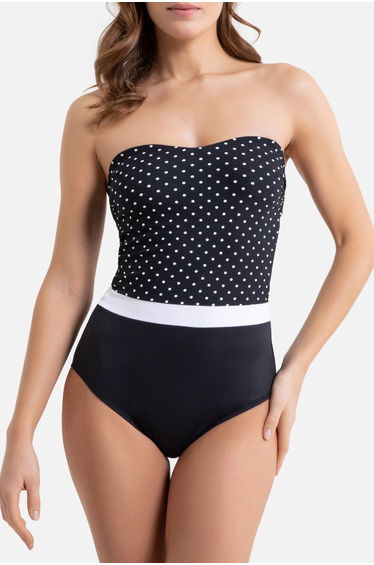 Tummy-Toning Bustier Swimsuit