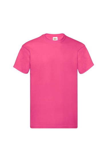 Fruit of the Loom Mens Original T-Shirt - Fuchsia