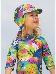 Coral reef beach hat