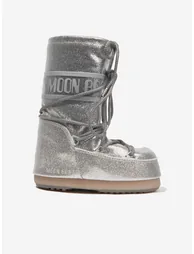 Kids Icon Glitter Snow Boots in Silver