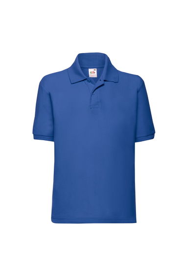 Fruit of the Loom Childrens/Kids 65/35 Plain Pique Polo Shirt - Royal Blue