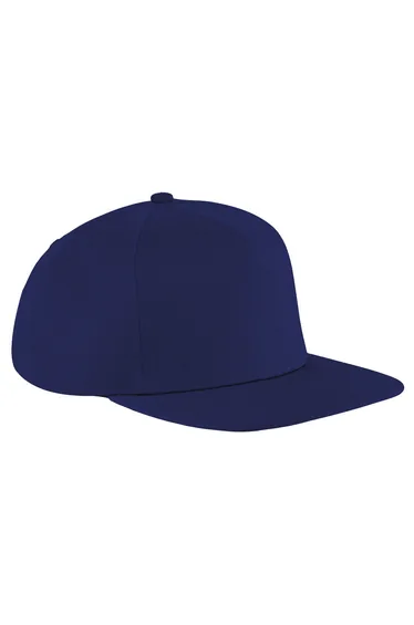 Beechfield Unisex Original Flat Peak Snapback Cap (Pack of 2) - French Navy/French Navy