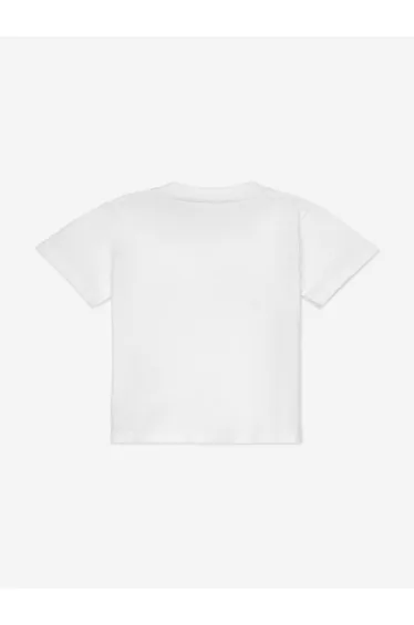 Palm Angels Baby Girls Spray Bear T-Shirt in Ivory