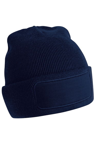 Beechfield Unisex Plain Winter Beanie Hat / Headwear (Ideal for Printing) - French Navy