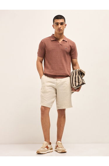 Men Pure Cotton Slim Fit Polo