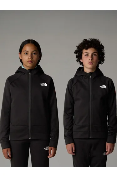 The North Face Kids Mountain Athletics Zip Up Top in Black