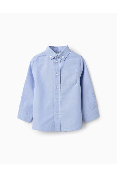 Cotton Shirt for Baby Boys, Light Blue