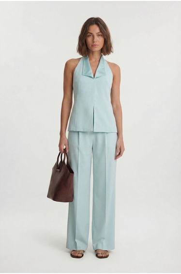 Satin Back Crepe Tailored Tux Waistcoat