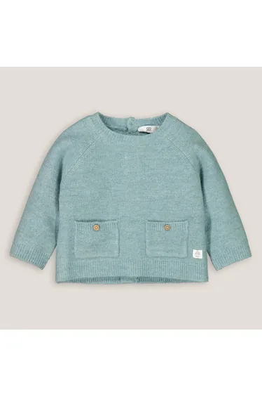 Crew Neck Jumper/Sweater in Fine Knit