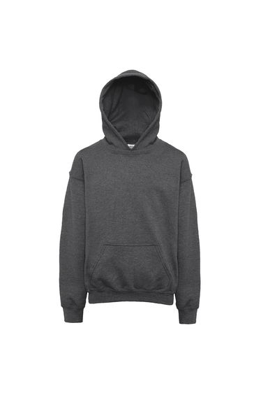 Gildan Heavy Blend Childrens Unisex Hooded Sweatshirt Top / Hoodie - Dark Heather