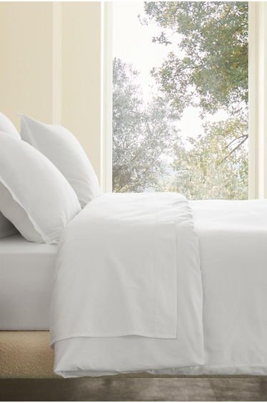 Saria Washed Cotton Sateen Duvet Cover