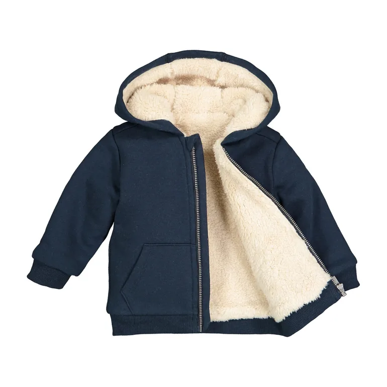 Cotton Mix Hooded Track Top with Warm Lining - 4