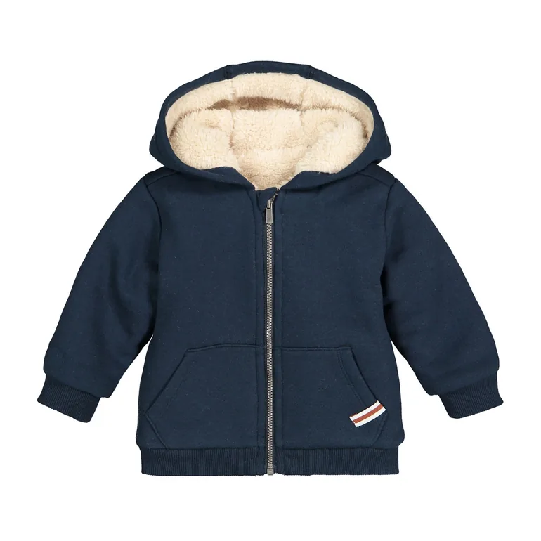 Cotton Mix Hooded Track Top with Warm Lining - 2