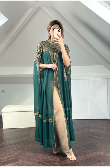 IMPERATRICE EMERALD GREEN KIMONO