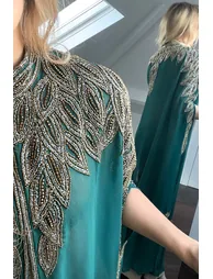 IMPERATRICE EMERALD GREEN KIMONO - 9