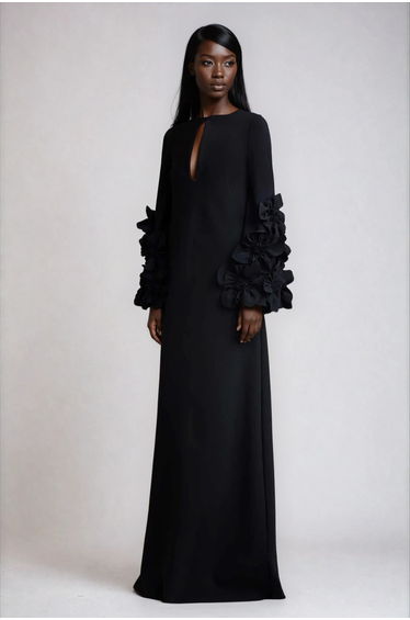 Diadumenus Cutout Flower Maxi Dress