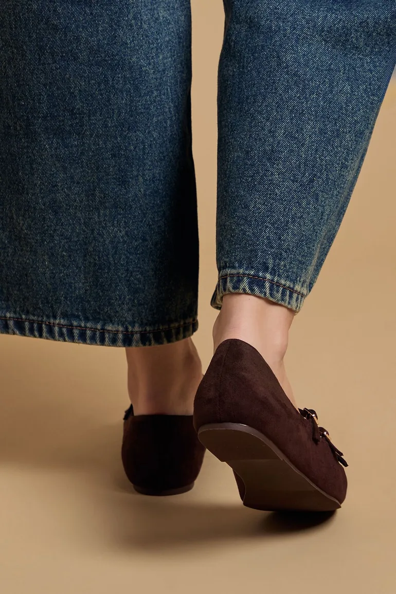 Madalena Faux Suede Multi MaryJane Ballet Pumps - 2