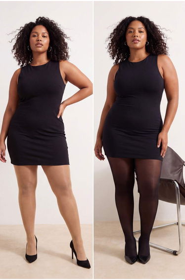 Red Black & Onion Shell Plus Size Pantyhose