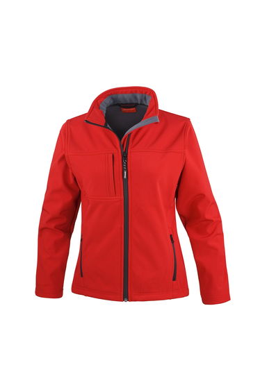 Result Womens/Ladies Classic Soft Shell Jacket - Red