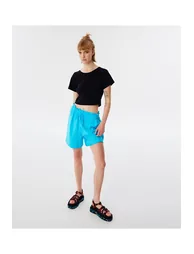 Cutout t-shirt with metal accessories - 1