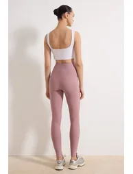Dusty Rose Diver/Scuba Leggings Sports Leggings - 1